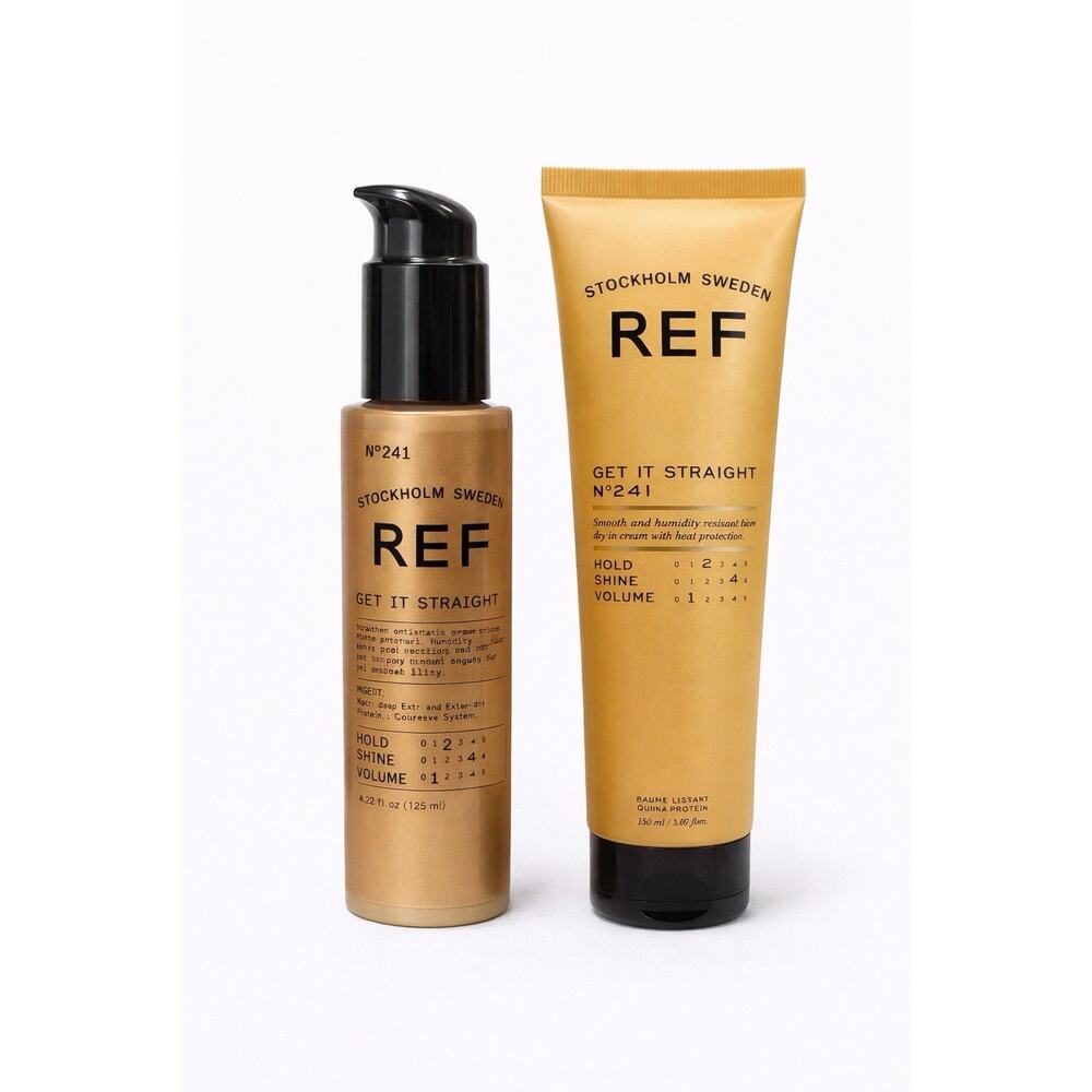 REF Get It Straight Nº241 Heat Protection Cream Set 5.07oz + 4.22oz Anti-Frizz